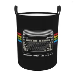 Laundry Bags Commodore Amiga 600 Hamper Large Clothes Storage Basket C64 Computer Toys Bin Organiser For Boy Girl