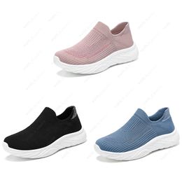 Women Shoes 2024 New Leisure Sports Shoes Running Shoes Sole Lazy Shoes Korean Edition Trend Flying Weaving One Step Single Shoes GAI 062
