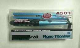 Nano Titanium Hair Straightener PRO 450F 1 4 plate Straightening Irons Flat Iron curler Fivespeed temperature control straight2626679128