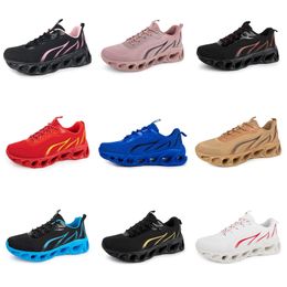 2024 running shoes men women GAI black navy blue Brown red light yellow mens trainers Walking shoes sports outdoor Two