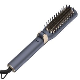 The internet celebrity lazy person comb is a foldable straight curled hair comb with temperature control and negative ion technology