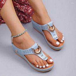 Dress Shoes Women Summer Sandals Open Toe Beach Flip Flops Wedges Comfortable Slippers Cute Plu Size 35-43 Chaussure Femme