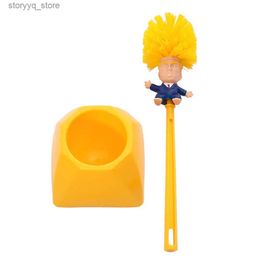 Cleaning Brushes Trump Toilet Brush Plastic Cleaning Funny Creative Toilet Brush Spot Can Be Customized Cleaning Supplies Bathroom Tool LimpezaL240304