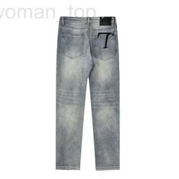 Men's Jeans Designer 2023 men's jeans Fashion botas vaqueros luxury slim elastic flower brand business pants long classic style denim casual large size LSE9