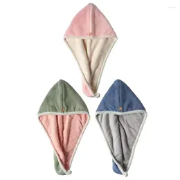 Towel Hair Wrap Fast Dry Double-Layer Women Head Absorption Water Bath Hat Super Absorbent Wiping Tool