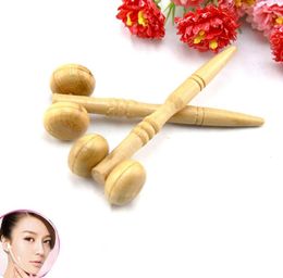 Wooden Face Roller Massager 360 Rotation Full Body Shape Face Slim Massage Tools Lifting Wrinkle Remover1476649