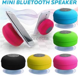 Portable Speakers Mini Bluetooth Speaker Portable Waterproof Wireless Handsfree Speakers for Showers Bathroom 240304