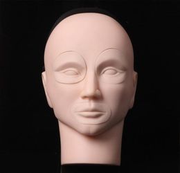 tattoo Practise skin permament makeup cosmetic tattoo training mannequin head with 2pcs eyes 1pcs lip9997672