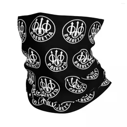 Bandanas Military Fan Beretta Gun Logo Bandana Neck Warmer Men Women Winter Hiking Ski Scarf Gaiter Face Cover