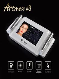 Professional Artmex V8 Permanent Makeup Tattoo Machine Digital Eyebrow Lip Eyeline MTS PMU Rotary Pen dermapen1946439