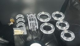 Cb4000 Cockrings Male Plastic Cage Device Sm Penis Ring Bondage Sex Toys For Men1854921