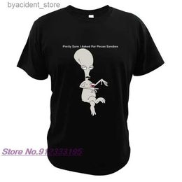 Men's T-Shirts American-Dad Roger Smith T Shirt Adult Animated Sitcom Cartoon T-Shirt Short Sleeve O-neck 100% Cotton Tees L240304