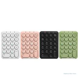 Keyboards Portable Slim Mini Number Pad 22 Key Wireless Bluetoothcompatible Numeric Keypad Keyboard for Laptop Desktop Notebook