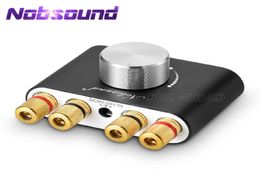 Amplifiers Nobsound Mini Bluetooth 50 TPA3116 Digital Amplifier Hifi Stereo o Receiver Power Amp 50W50W Car Sound Amplifiers 9257340