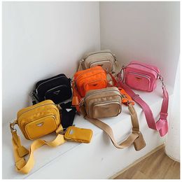 Designer luxury bags New Wide Shoulder Strap Messenger Bags for Women Crossbody Bag Canvas Womens Brand Purses Lady Nylon