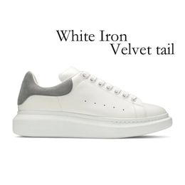 Design Oversized Sneakers Platform Shoes White Black Leather Luxury Velvet Suede for Womens Trainers Mens Women Flats Lace Up Espadrilles HHS1
