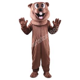 2024 Halloween Hot Sales Happy Beaver Mascot Costume Birthday Party anime theme fancy dress Costume