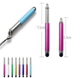 Whole Metral Retractable Stylus Pen Touch Pens For Capacitive Screen IPAD PHONE Tablet PC 1000pcs4666428