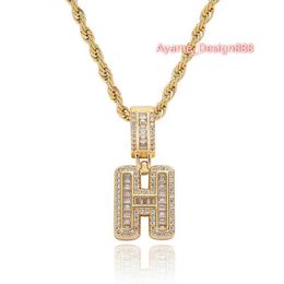 Fashionable letter Moissanite pendant with hot-selling new customizable options in 925 silver 14k and 18k gold plating.