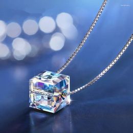 Pendant Necklaces S'rAurora Sugar Necklace Austrian Crystal Women's Accessories Short Korean Clavicle Allergy Prevention