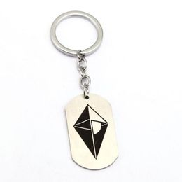 Keychains No Man's Sky Keychain Mans Dog Tag Key Ring Holder Chaveiro Game Chain Pendant Men Gift Jewelry YS102183329o