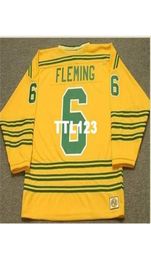 740s 6 REGGIE FLEMING Chicago Cougars 1973 WHA Retro Hockey Jersey or custom any name or number retro Jersey1966663