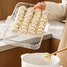Storage Bottles Dumpling Box For Freezer Household Keep Fresh Food Wonton Date Time Organiser Kitchen Accessories