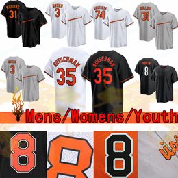 Özel Beyzbol Formaları Adley Rutschman Cedric Mullins Eddie Murray Cal Ripken Jr. Anthony Santander Orioles Ryan Mountcastle Austin Hays