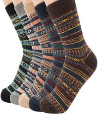 Men039s Thick Wool Socks Casual Winter Thick Warm Socks High Quality Crew Sock Harajuku Retro Warm Wool Dress Socks Warm Sock G8507695