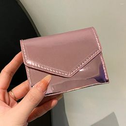 Wallets Simple Ladies Wallet Women's Short Tri-fold 2024 Fashion Lady Purse Pu Leather Small Bags