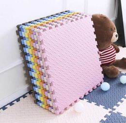 24pcslot Baby Play Mat Plain Colour Puzzle Mats EVA Foam Mat Kids Jigsaw Mats 31X31X11cm For Bedroom Protective Floor Tiles Mat 22911453