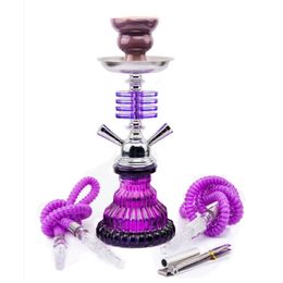 hookah stock sufficient small purple smoking set full set of hookah accessories hookah shisha hookahs water pipe 240220
