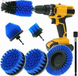 Cleaning Brushes 7Pcs Drill Cleaning Brush Set All Purpose Power Scrubber with Extension Rod for Bathroom Grout Floor Tub Shower Tile Kitchen CarL240304