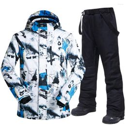 Skiing Jackets Ski Suit Men Winter Warm Windproof Waterproof Outdoor Sports Snow And Pants Equipment Snowboard Jacket Brand