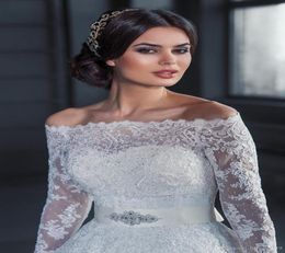 2020 Cheap Romantic Sexy Bridal Bolero Jacket White Long Sleeves Lace Beads Off Shoulder Illusion Button Back Formal Bridal Wraps 3982823