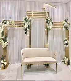 3PCS Wedding Decoration Party Flower Wall Arch Frame Welcome Sign Flag Stand Home Screen Door Birthday Baby Shower Dessert Backdro3643402