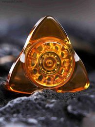 Beyblades Metal Fusion Dog Head Fingertip Gyro Amber Pei Material Decompression Hand Spinner EDC Adult Stress Relief Toys L240304