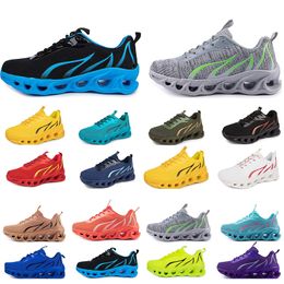 spring men women shoes Running Shoes fashion sports suitable sneakers Leisure lace-up Colour black white blocking antiskid big size GAI 195