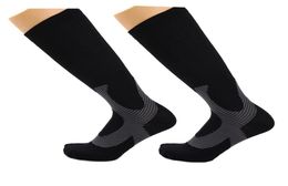 2 Pair Compression Sports Socks for Men Women Speed Up Recovery Graduated Athletic Fit for Travel Running Nurses Shin Splints 20117882810