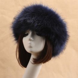 Russian Thick Fashion Hat Man Women Fur Hats Tick Fuffy Warm Authentic Fur Hat Autumn Winter304q
