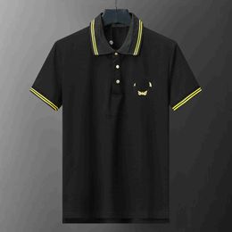 Designer Men's T-Shirts polo Mens clothes polos shirts men Short Sleeve T-shirt Solid Colour embroidered badge shirt wholesale Quality Cotton sportswear M-3XL 240304