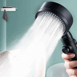 Bathroom Shower Heads Switchable 5-Function Shower head One-key Stop Water Massage Silicone gel Hole Easy Cleaning Bathroom Nozzle SprayerL2403