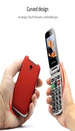 CF241A Big Button Mobile Phone For Elderly Unlocked Senior Flip Mobile Phone SOS Mobile Phone with Charging DockRed2889835