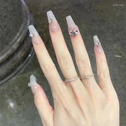 False Nails Misskitty Handmade Press-on Elegant Long Beauty Wear Removable Domestic Potherapy Stickers