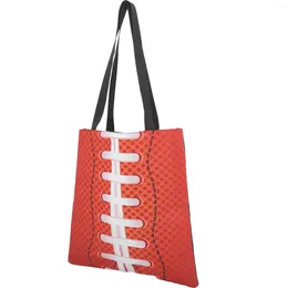 Storage Bags Super Eco-friendly Tote Bag Sport Theme Party Supplies Favour Game Treat Rugby Single Shoulder Printing Shopping Goody Handbags