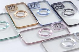 Camera Lens Protection Electroplating shinny cell phone cases case for iphone 13 12 11 pro max xr xs 6 7 8 Plus back cover with lo3075379