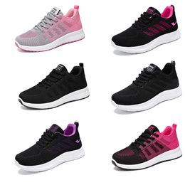 Shoes for women 2024 casual soft-soled sneakers breathable single shoes flying woven mesh wholesale dropshipping running