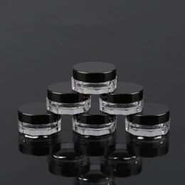 1.5g Diamond Cosmetics Cream Jars Octagonal Bottle Separately Packed Container Travel Pack Test Pack Box