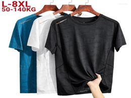 Men039s T Shirts Plus Size 4xl 6xl 7xl 8xl Men Tshirt Summer Camouflage Quick Dry Black Blue Tshirts Short Sleeve White Oneck4912833