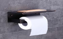 Oil Rubbed Bronze Toilet Paper Holder Waterproof Cover Wall Mount Tissue Bar Shelf Storage Holder 7620934